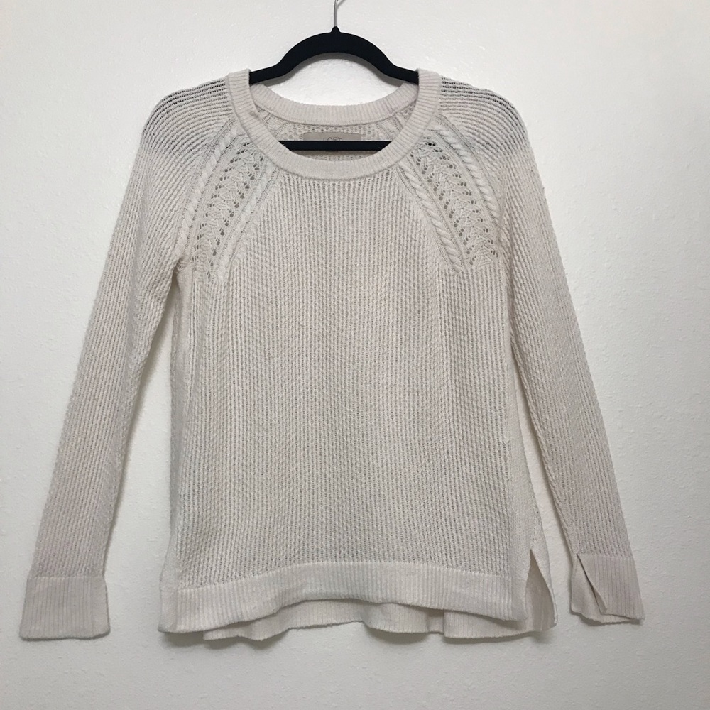 LOFT white sweater